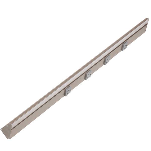 30.5" 13.8 watt 120 volt Tunable Satin Nickel Remote Power Series LED Lighted Power Strip